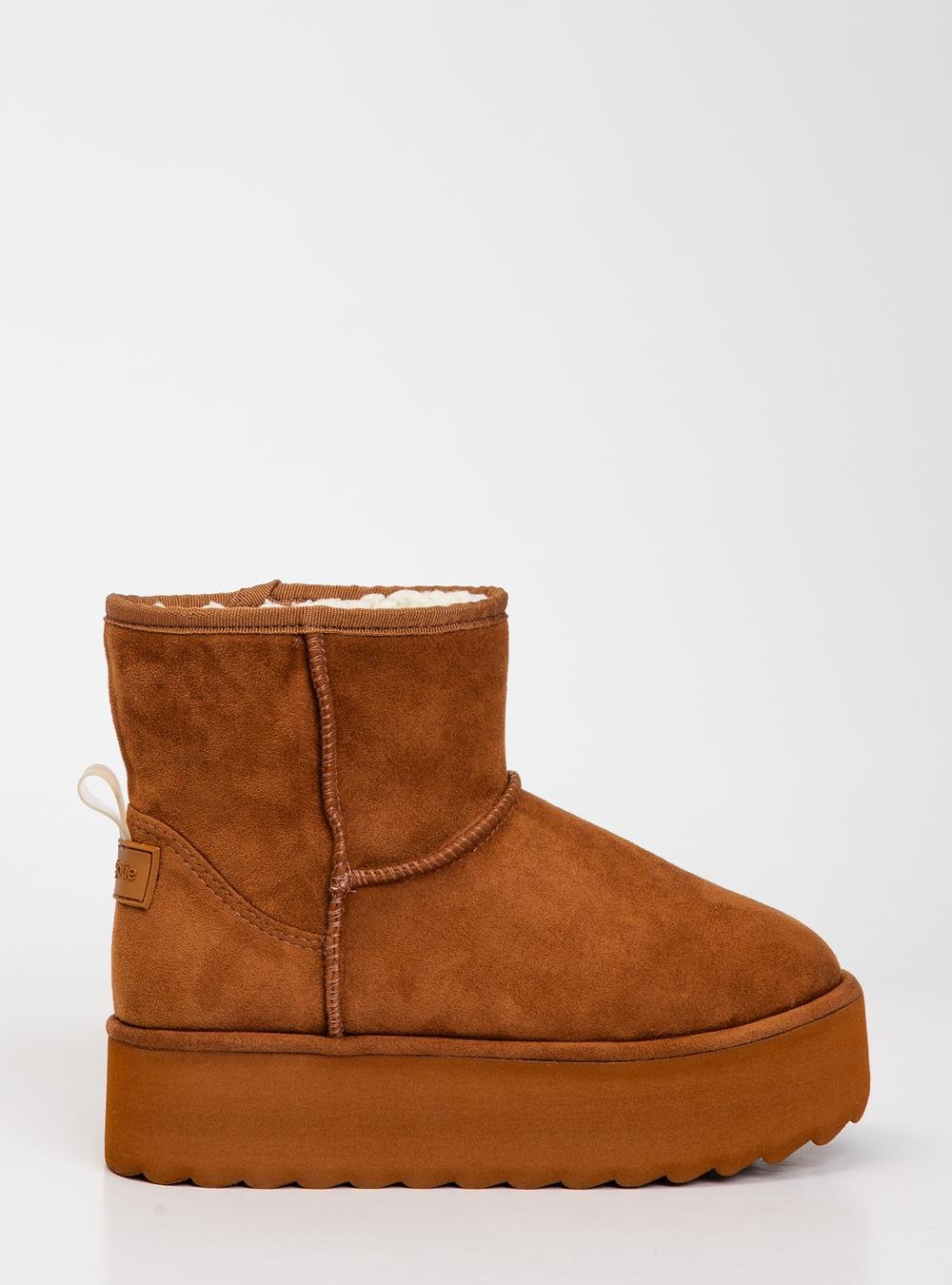 Bota Petite Jolie Fuzzy Boot Doce De Leite PJ7716