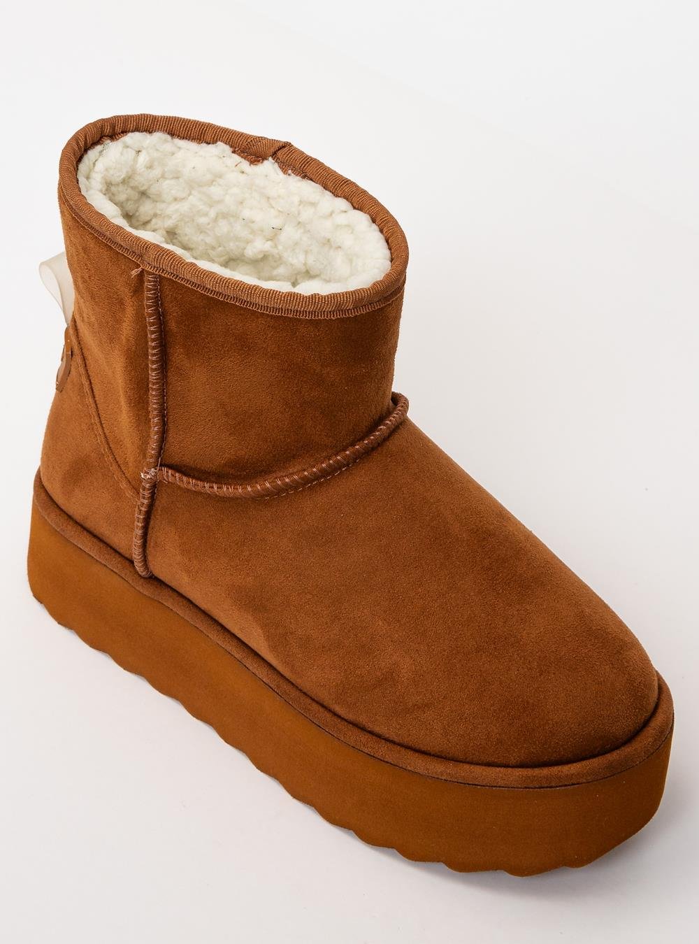Bota Petite Jolie Fuzzy Boot Doce De Leite PJ7716 Marrom 4