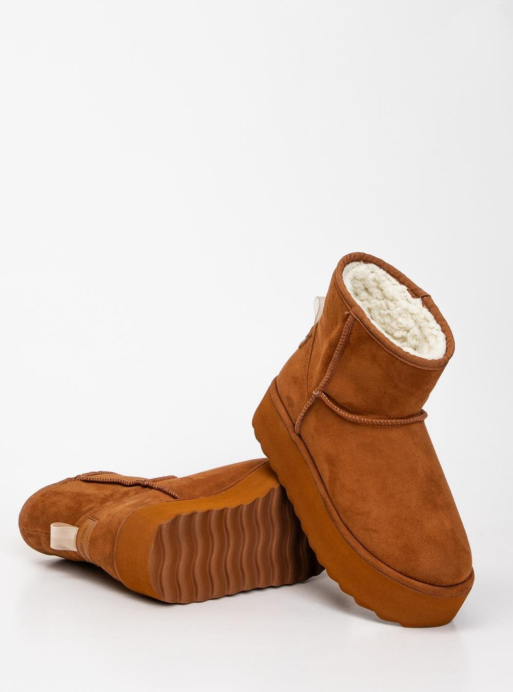 Bota Petite Jolie Fuzzy Boot Doce De Leite PJ7716 Marrom 5