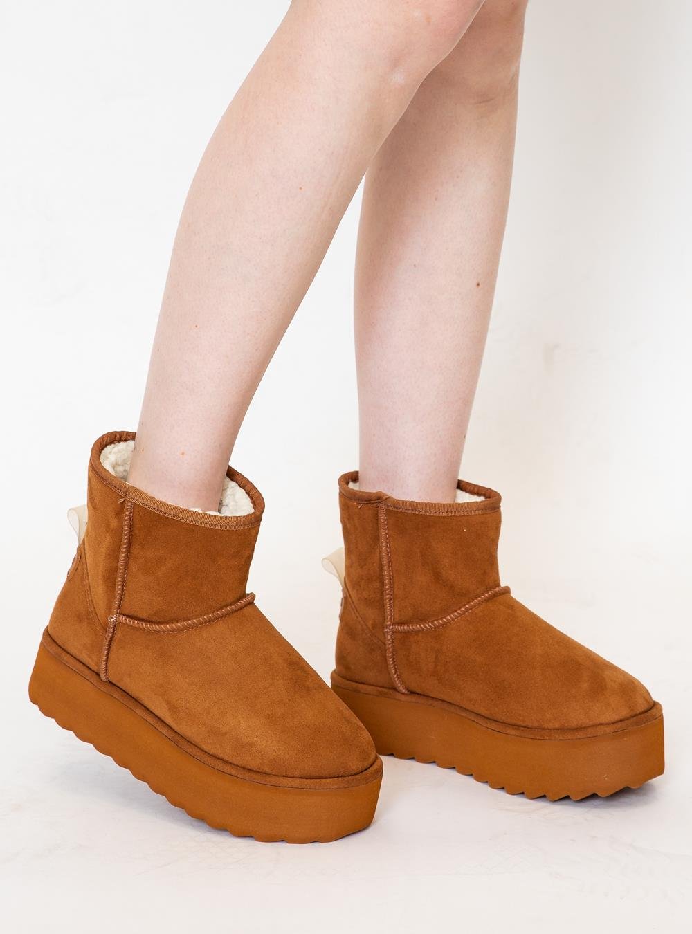 Bota Petite Jolie Fuzzy Boot Doce De Leite PJ7716 Marrom 6