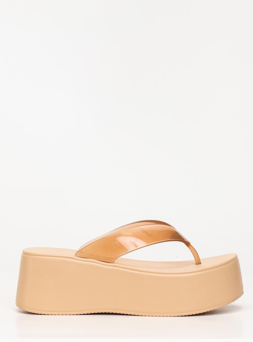 Chinelo Petite Jolie Plus II Translúcido/Areia PJ7703