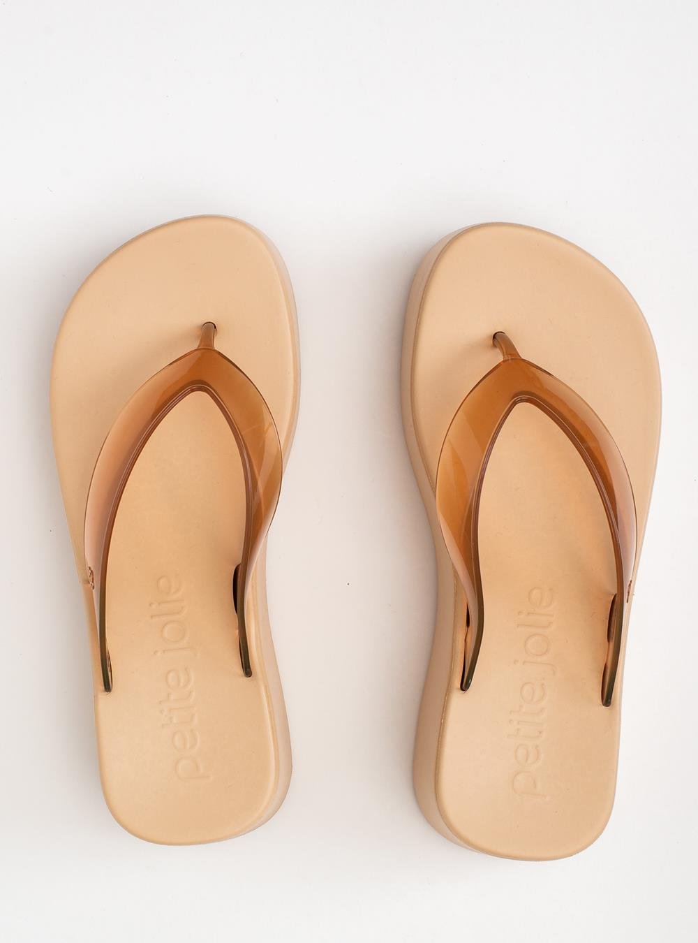 Chinelo Petite Jolie Plus II Translúcido/Areia PJ7703 Bege 3