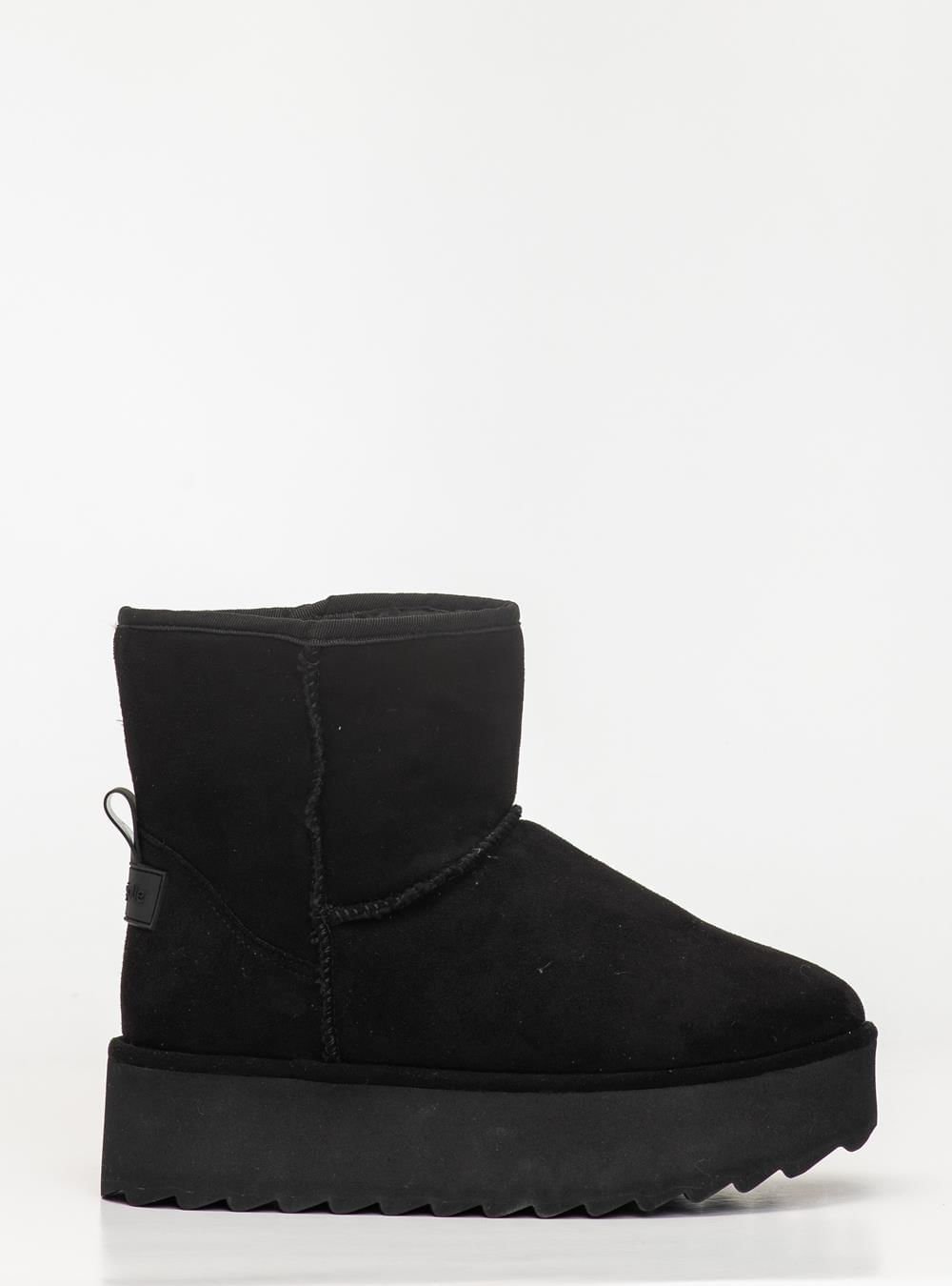 Bota Petite Jolie Fuzzy Boot Preto PJ7716