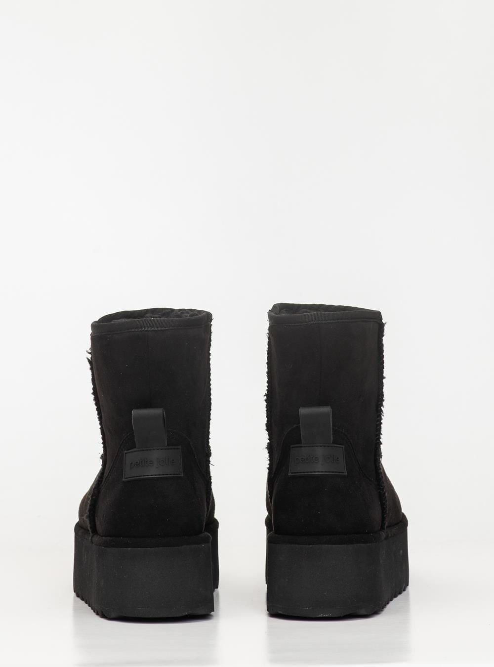 Bota Petite Jolie Fuzzy Boot Preto PJ7716 Preto 3