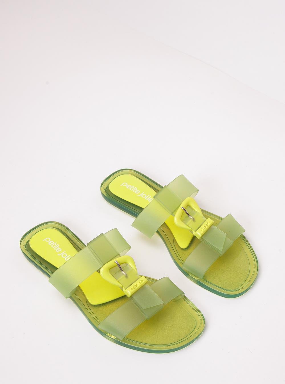 Chinelo Petite Jolie Jimmy Limão Translúcido PJ7662 Verde 2