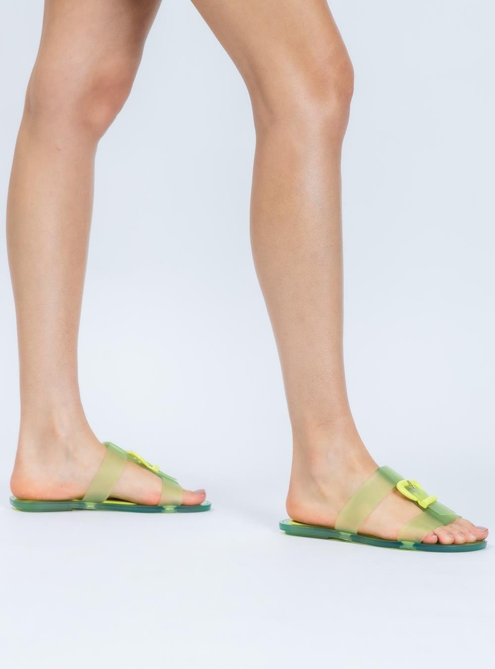 Chinelo Petite Jolie Jimmy Limão Translúcido PJ7662 Verde 6