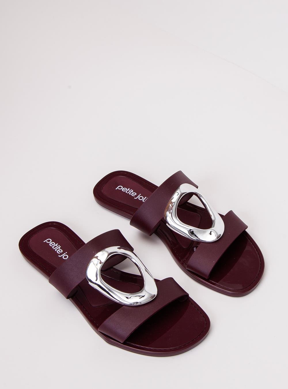 Chinelo Petite Jolie Demi Berry PJ7725 Marrom 2