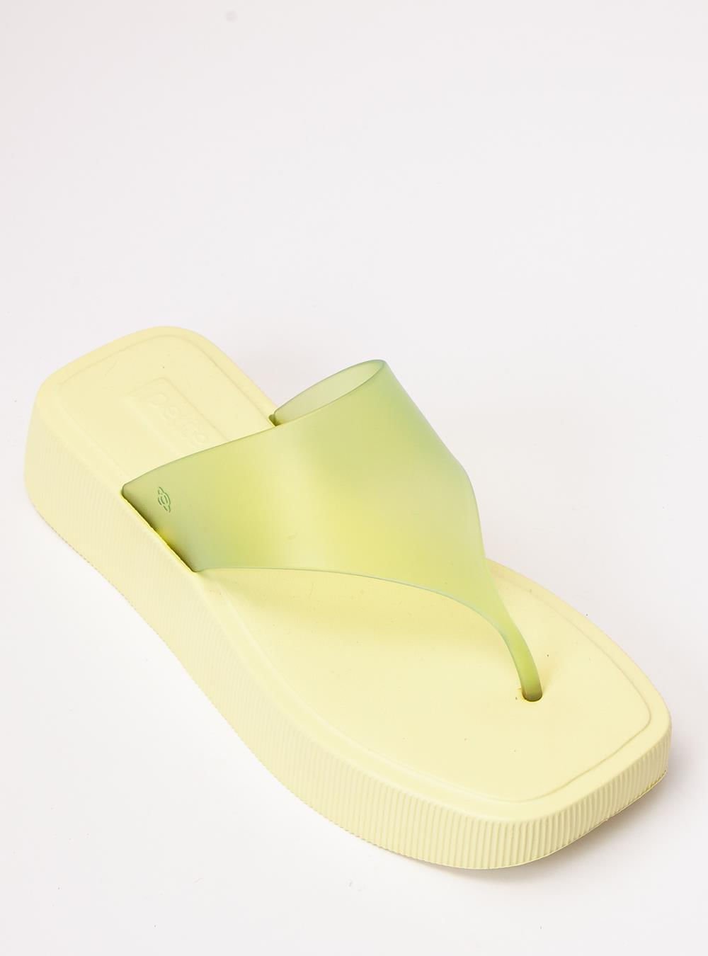 Chinelo Petite Jolie Key Limão Translúcido PJ7674 Verde 4