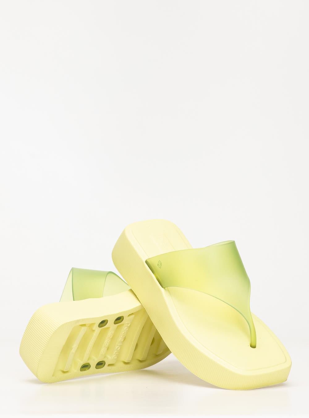 Chinelo Petite Jolie Key Limão Translúcido PJ7674 Verde 5