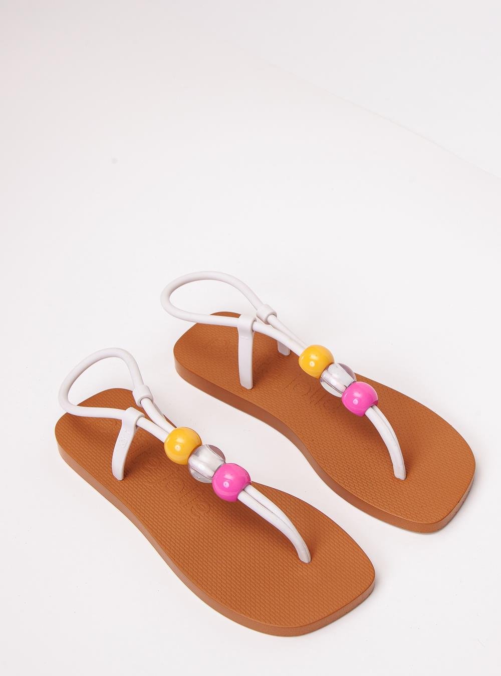 Sandália Petite Jolie Refresh White/Doce De Leite PJ7665 Branco 2