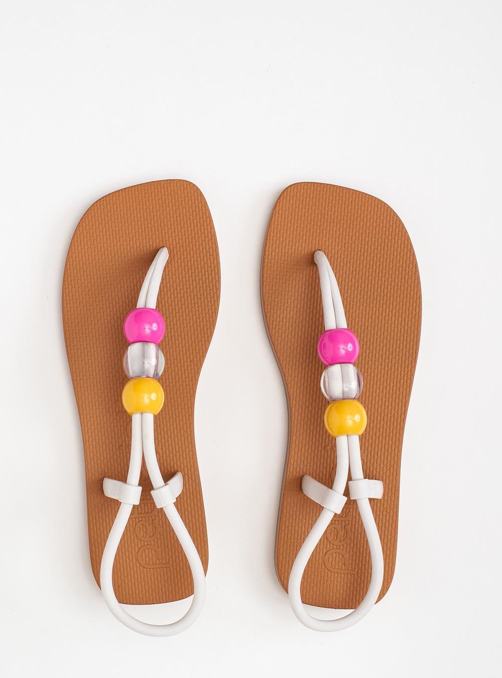 Sandália Petite Jolie Refresh White/Doce De Leite PJ7665 Branco 3