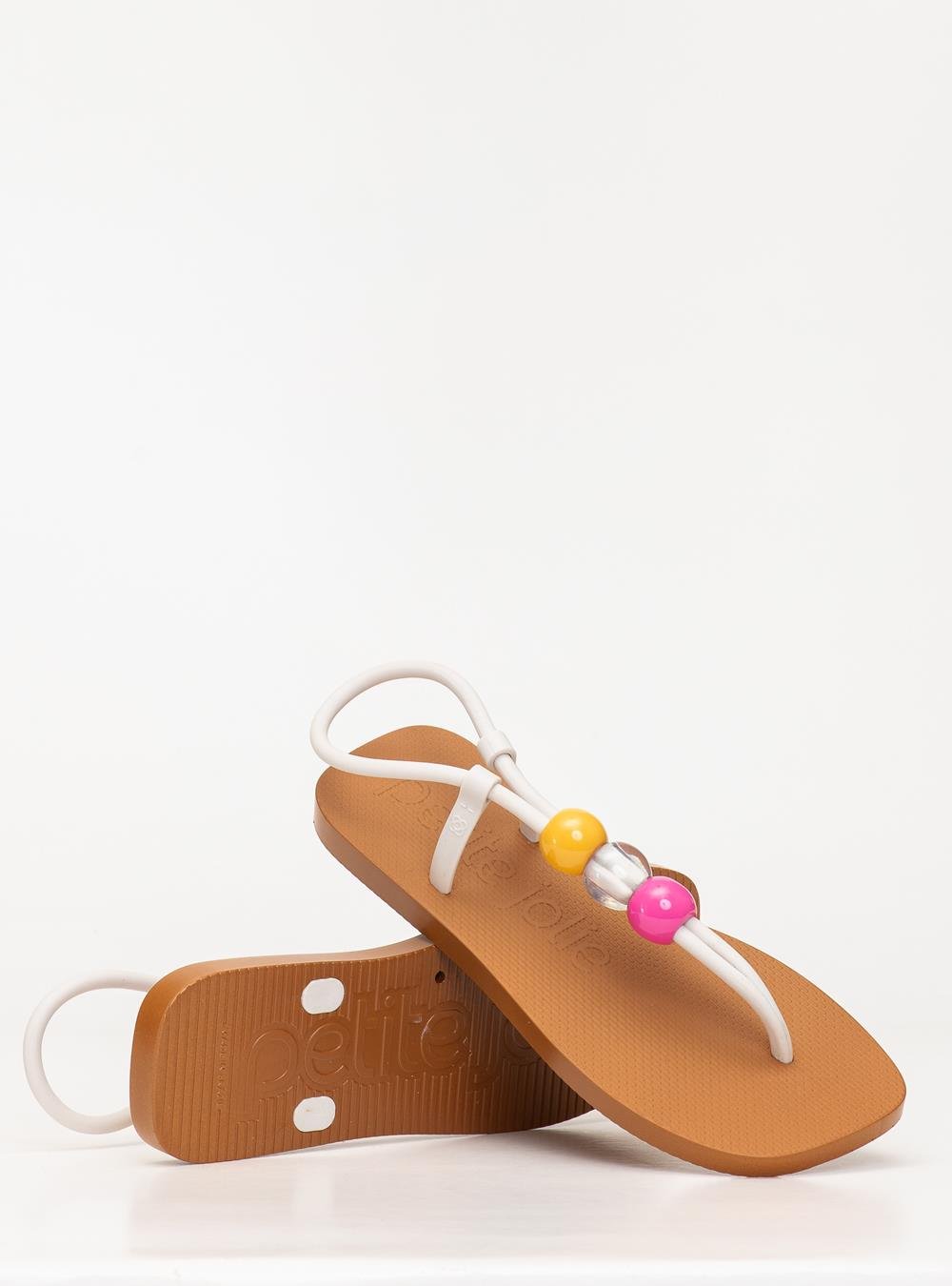 Sandália Petite Jolie Refresh White/Doce De Leite PJ7665 Branco 5