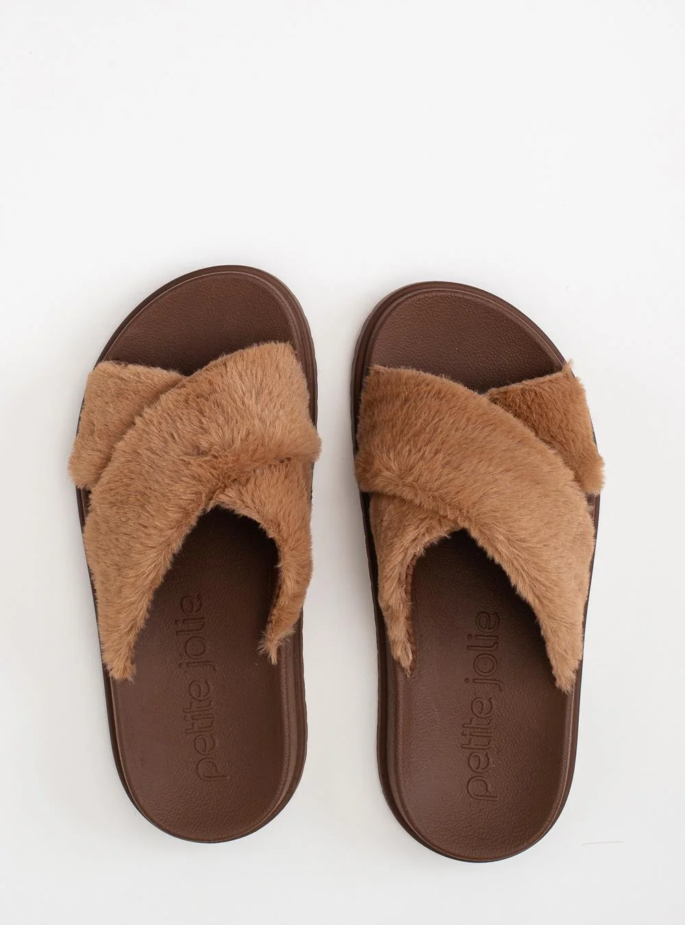 Chinelo Petite Jolie Smash Fur Chocolate PJ7709 Marrom 3