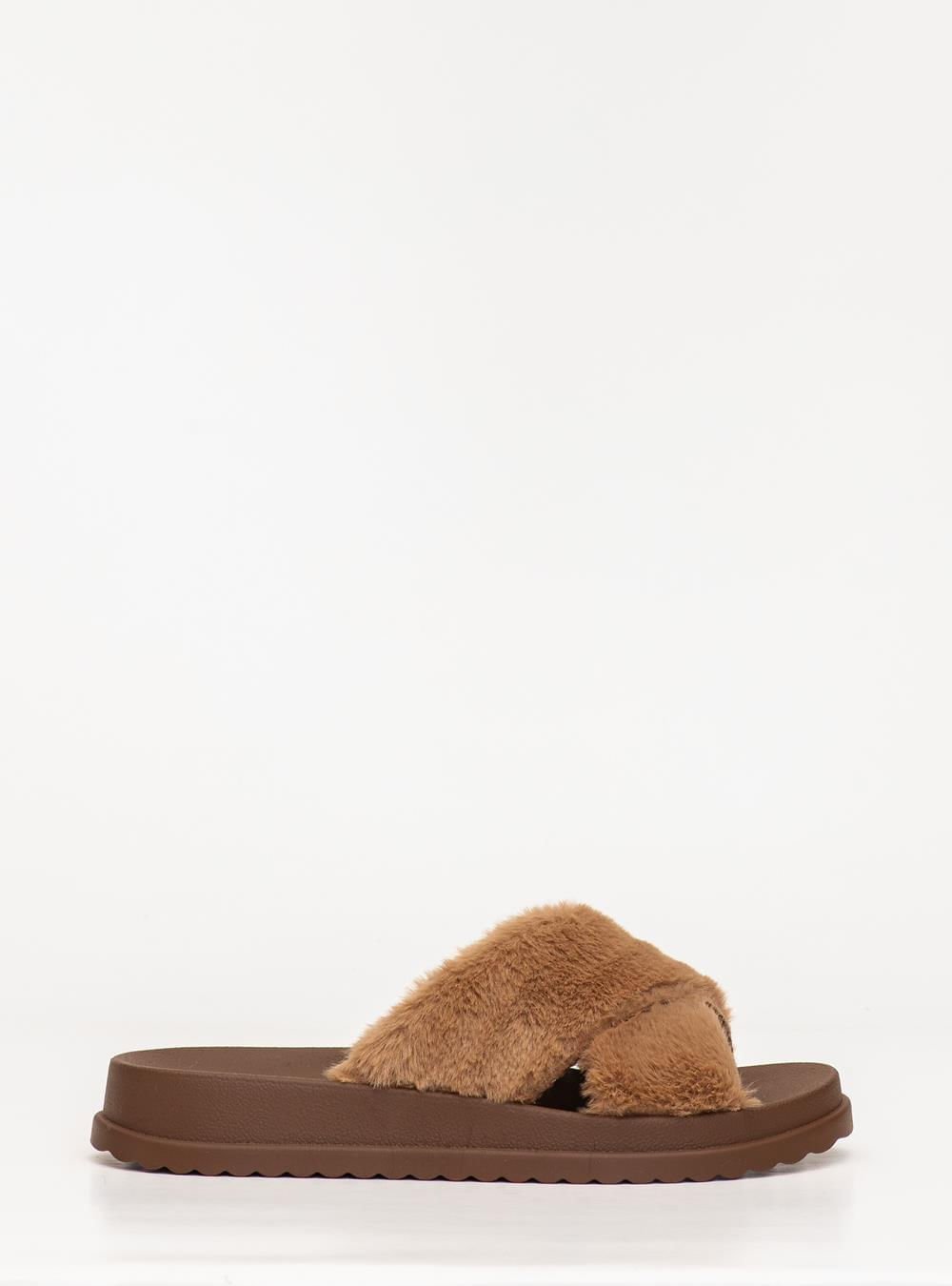 Chinelo Petite Jolie Smash Fur Chocolate PJ7709