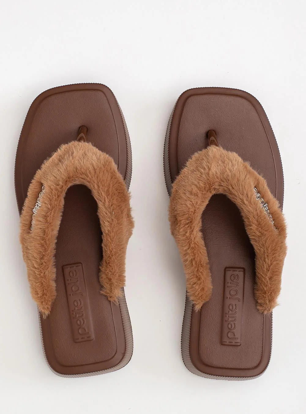 Chinelo Petite Jolie Hit Fur Chocolate PJ7708 Marrom 3