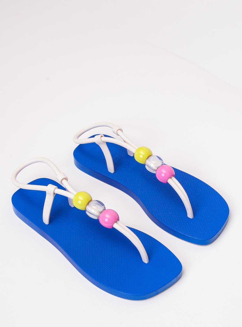 Sandália Petite Jolie Refresh Creme/Royal PJ7665 Branco 2