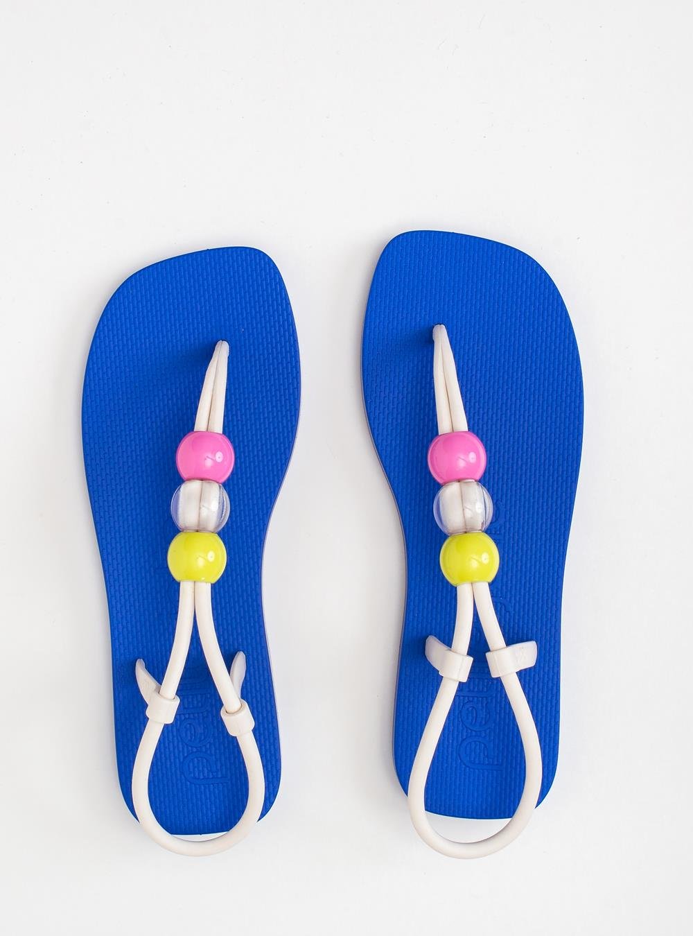 Sandália Petite Jolie Refresh Creme/Royal PJ7665 Branco 3