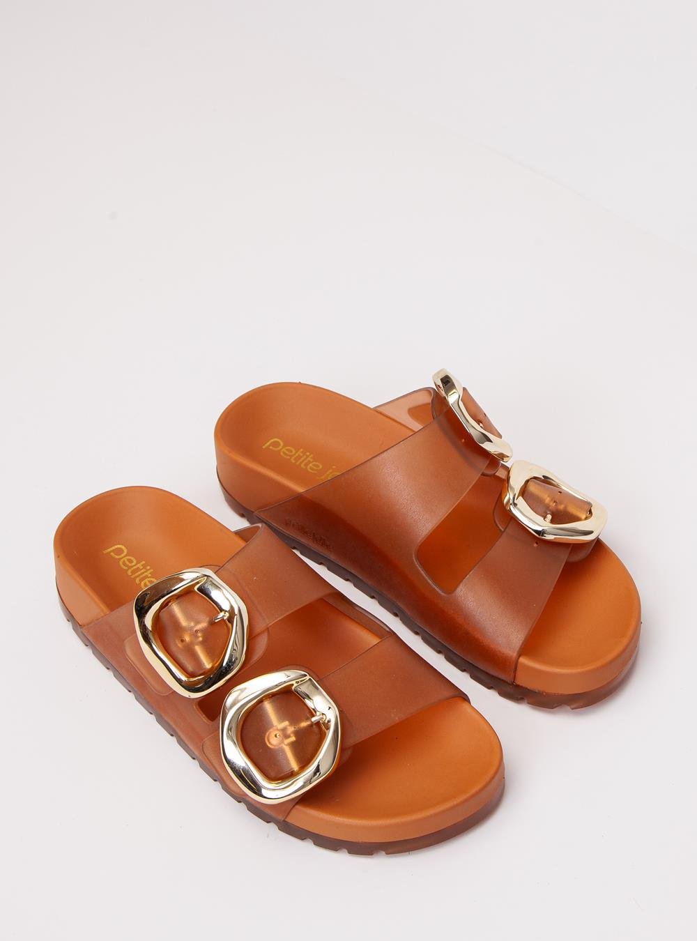 Chinelo Petite Jolie Lovin' Flat Doce De Leite PJ7731 Bege 2