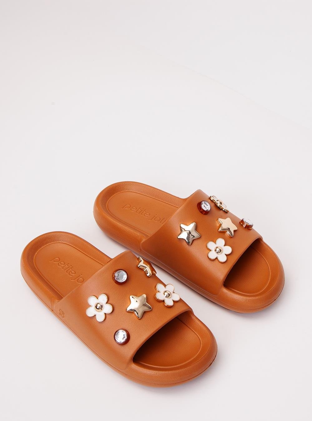 Chinelo Slide Petite Jolie Hug Doce De Leite PJ7733 Marrom 2