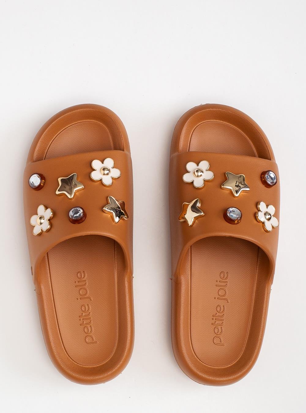 Chinelo Slide Petite Jolie Hug Doce De Leite PJ7733 Marrom 3