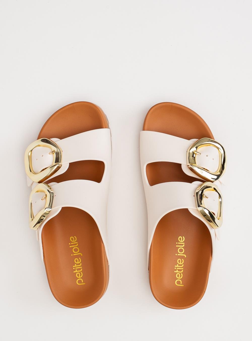 Chinelo Petite Jolie Lovin' Flat Creme/Doce De Leite PJ7731 Branco 3