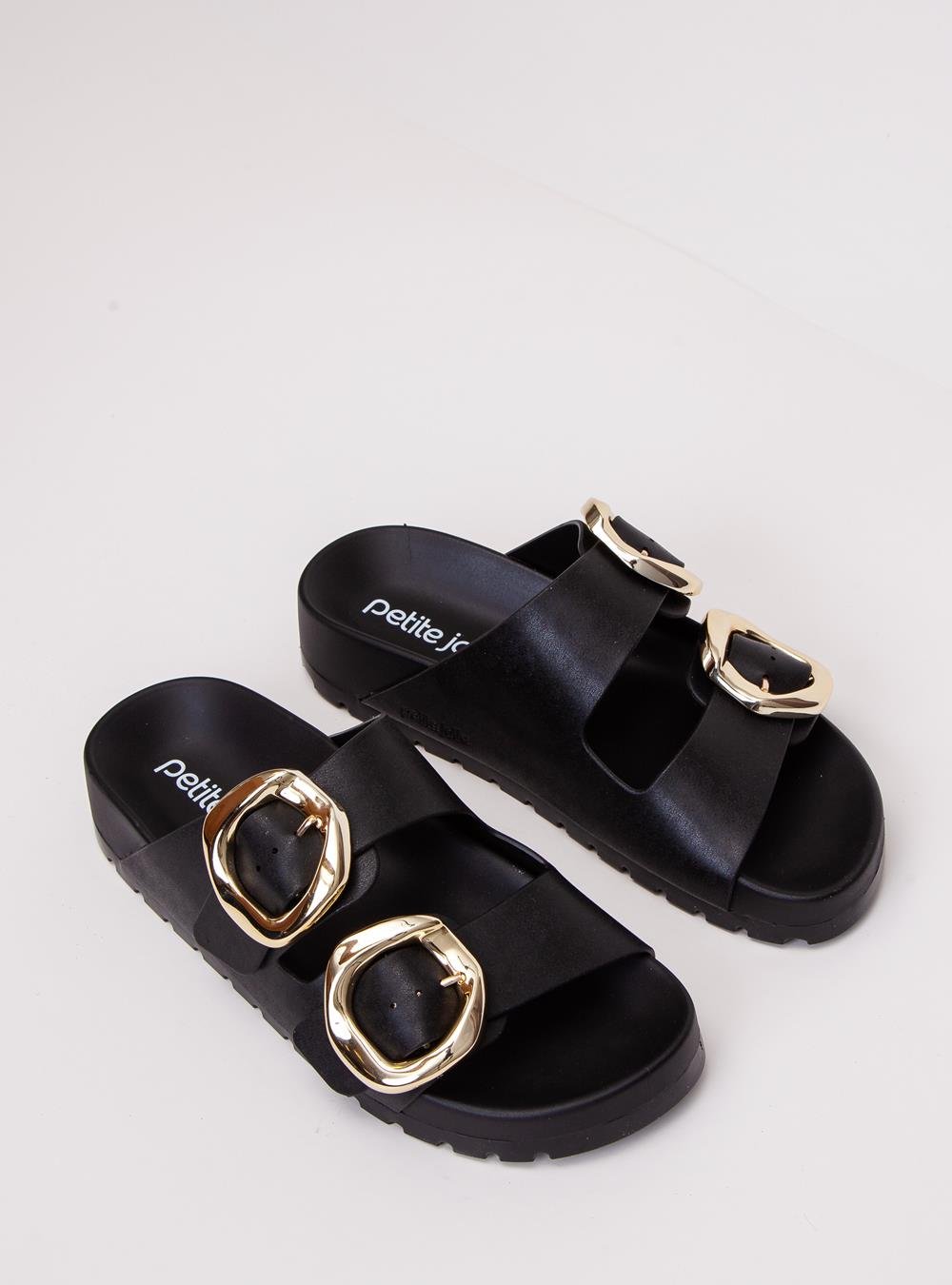 Chinelo Petite Jolie Lovin' Flat Preto PJ7731 Preto 2