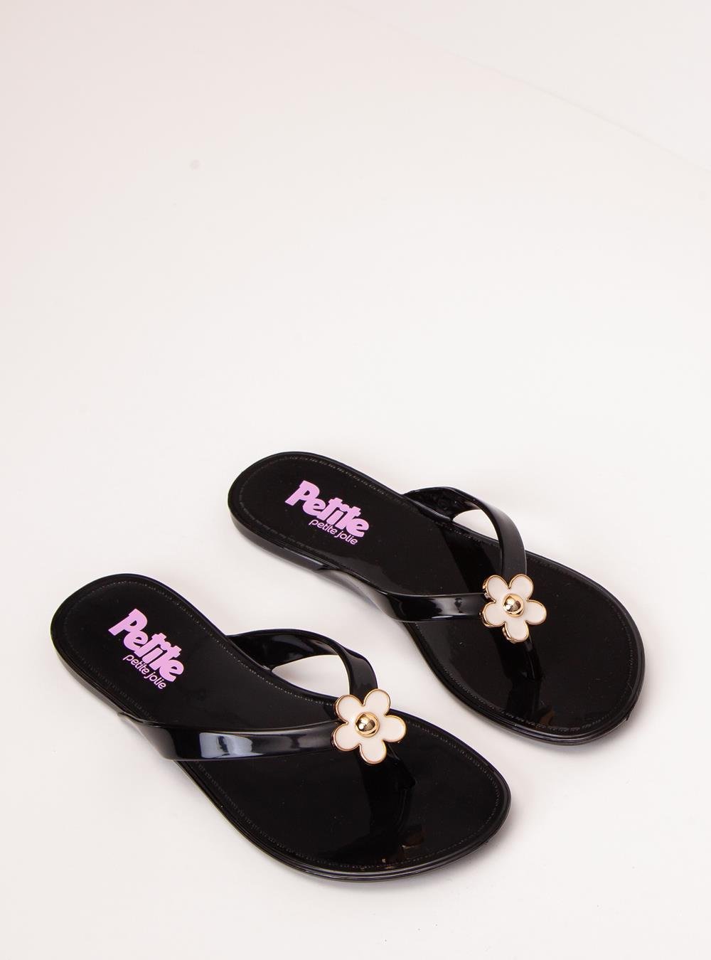 Chinelo Infantil Petite Jolie Lucky In Preto PJ7762IN Preto 2