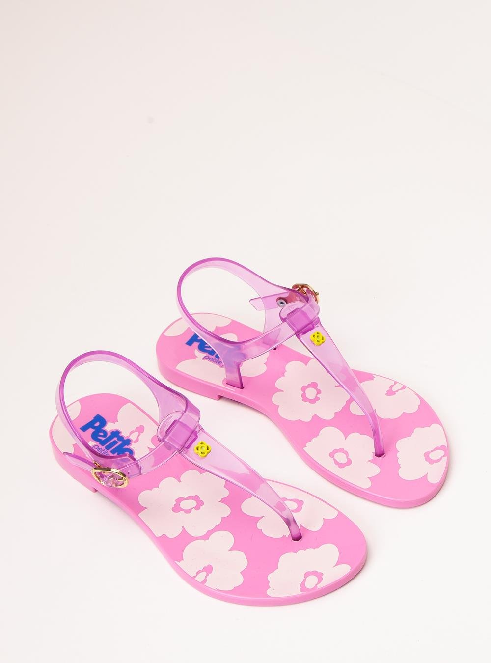 Sandália Petite Jolie Noah In Translúcido/Chiclete PJ7750IN Rosa 2