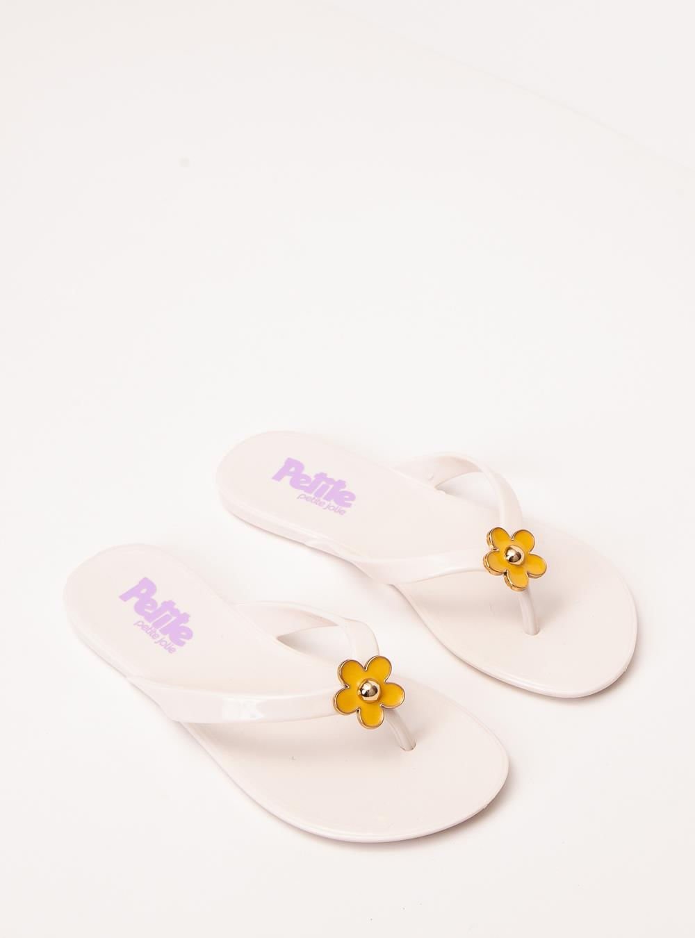Chinelo Infantil Petite Jolie Lucky In Creme PJ7762IN Branco 2