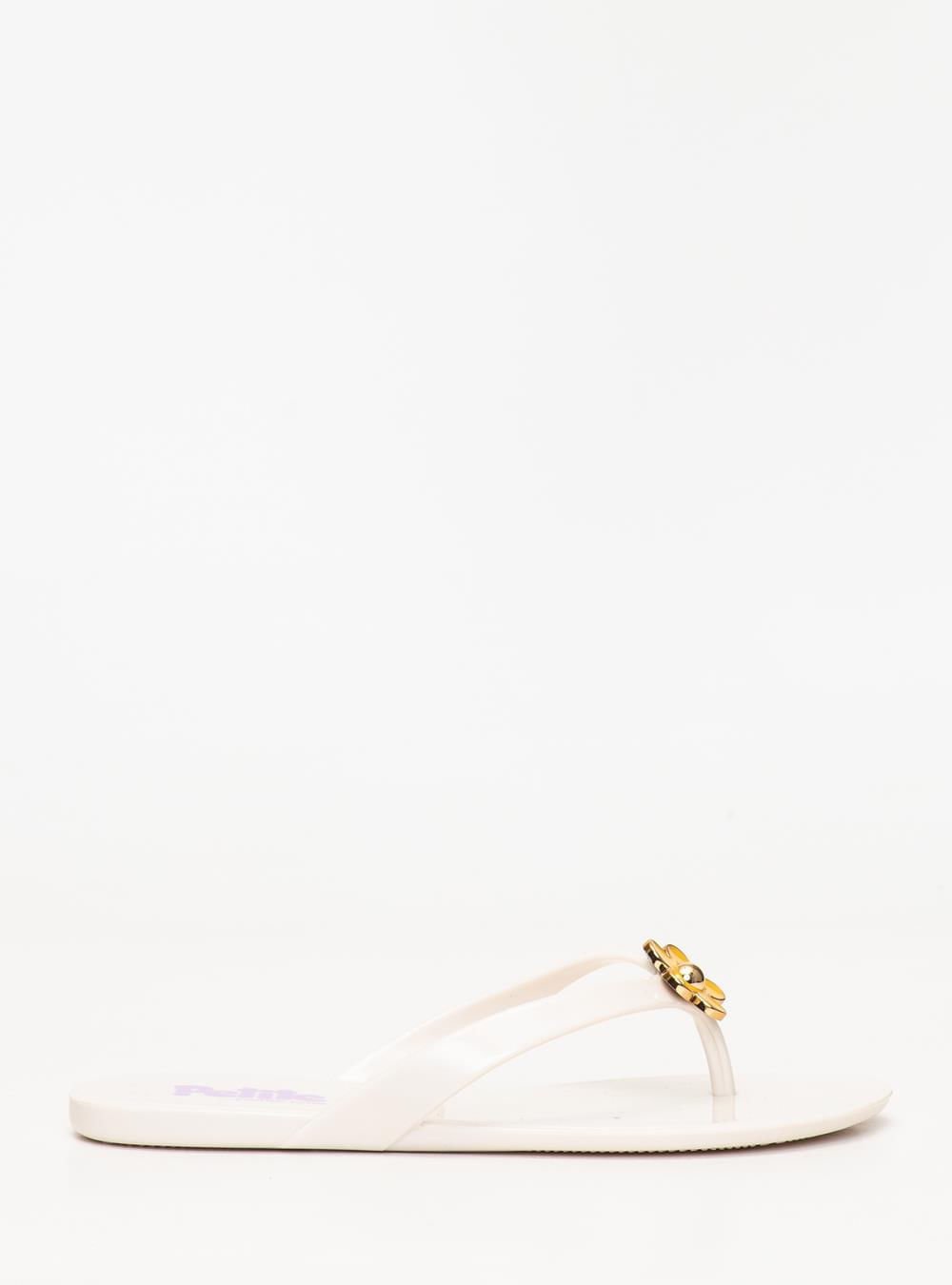 Chinelo Infantil Petite Jolie Lucky In Creme PJ7762IN Branco 3