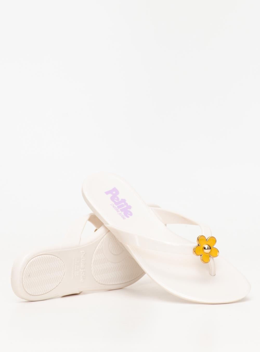 Chinelo Infantil Petite Jolie Lucky In Creme PJ7762IN Branco 4