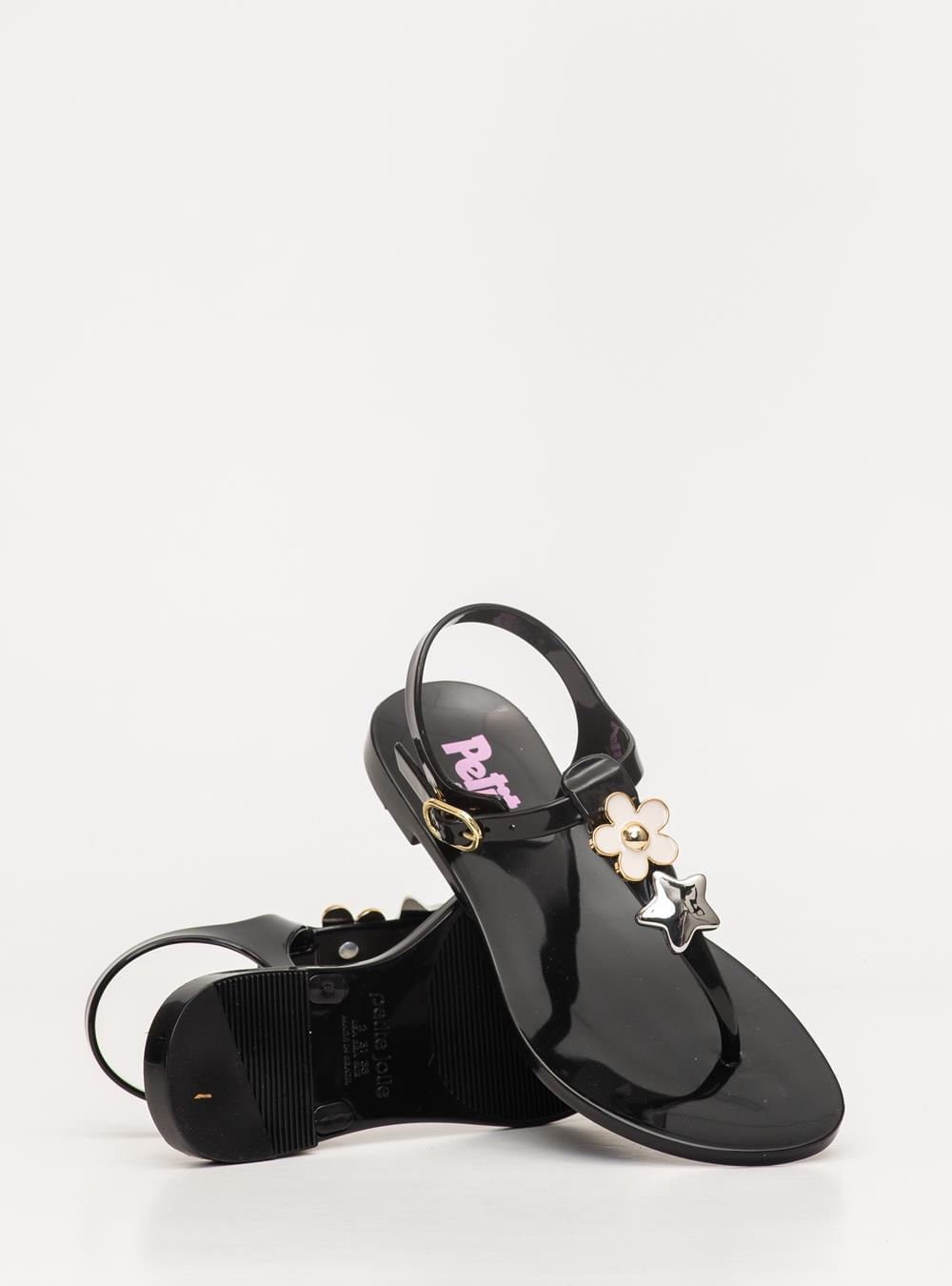 Sandália Petite Jolie Noah In Preto PJ7763IN