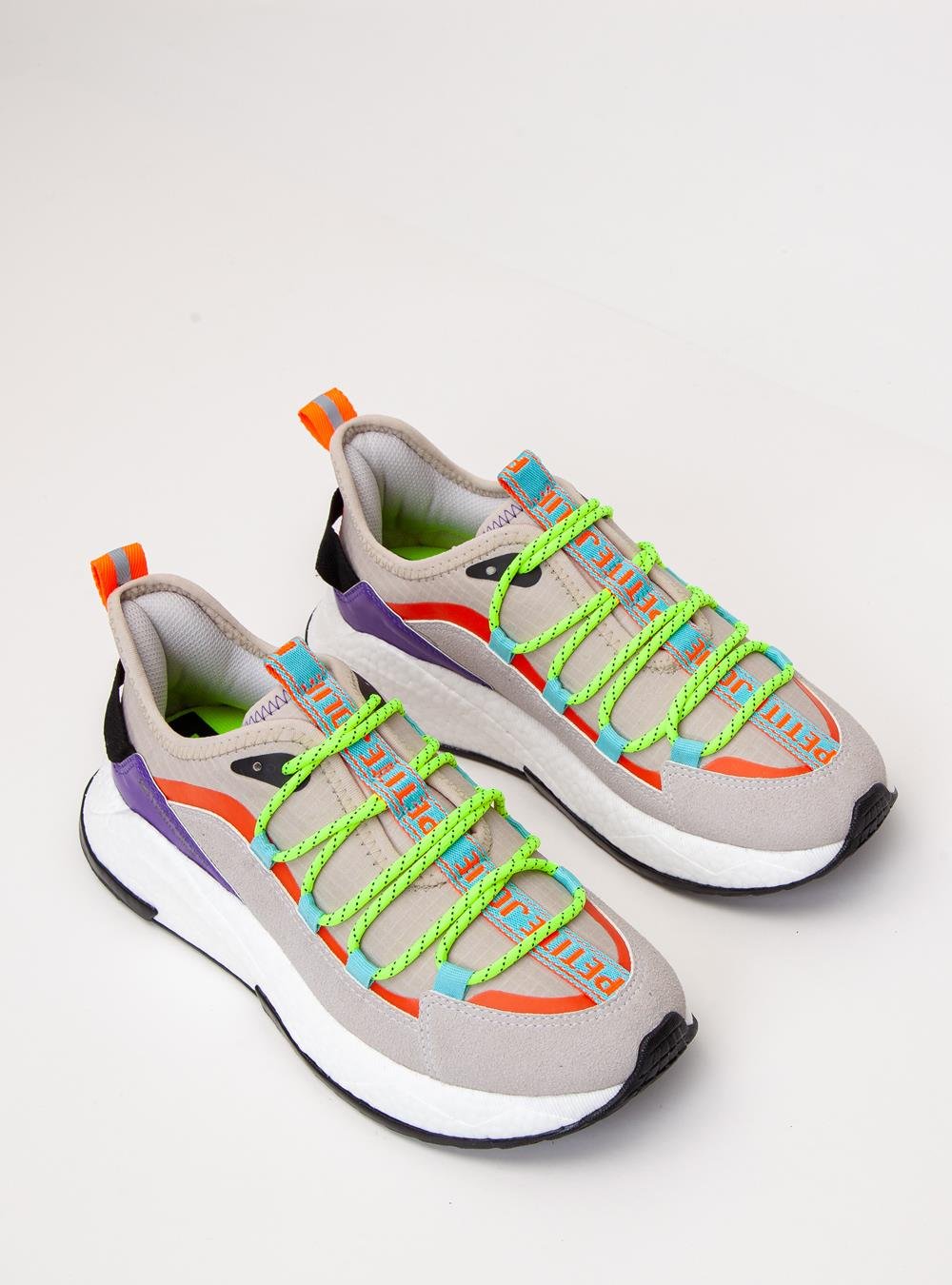 Tênis Petite Jolie Puff Sneaker Gelo Multi 2 PJ7757 Multicores 2