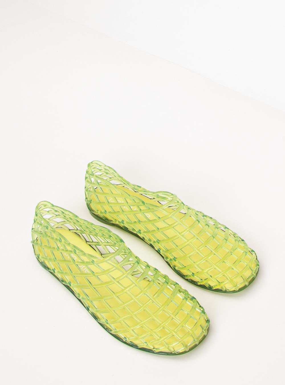 Sapatilha Petite Jolie Mesh Limão Translúcido PJ7760 Verde 3