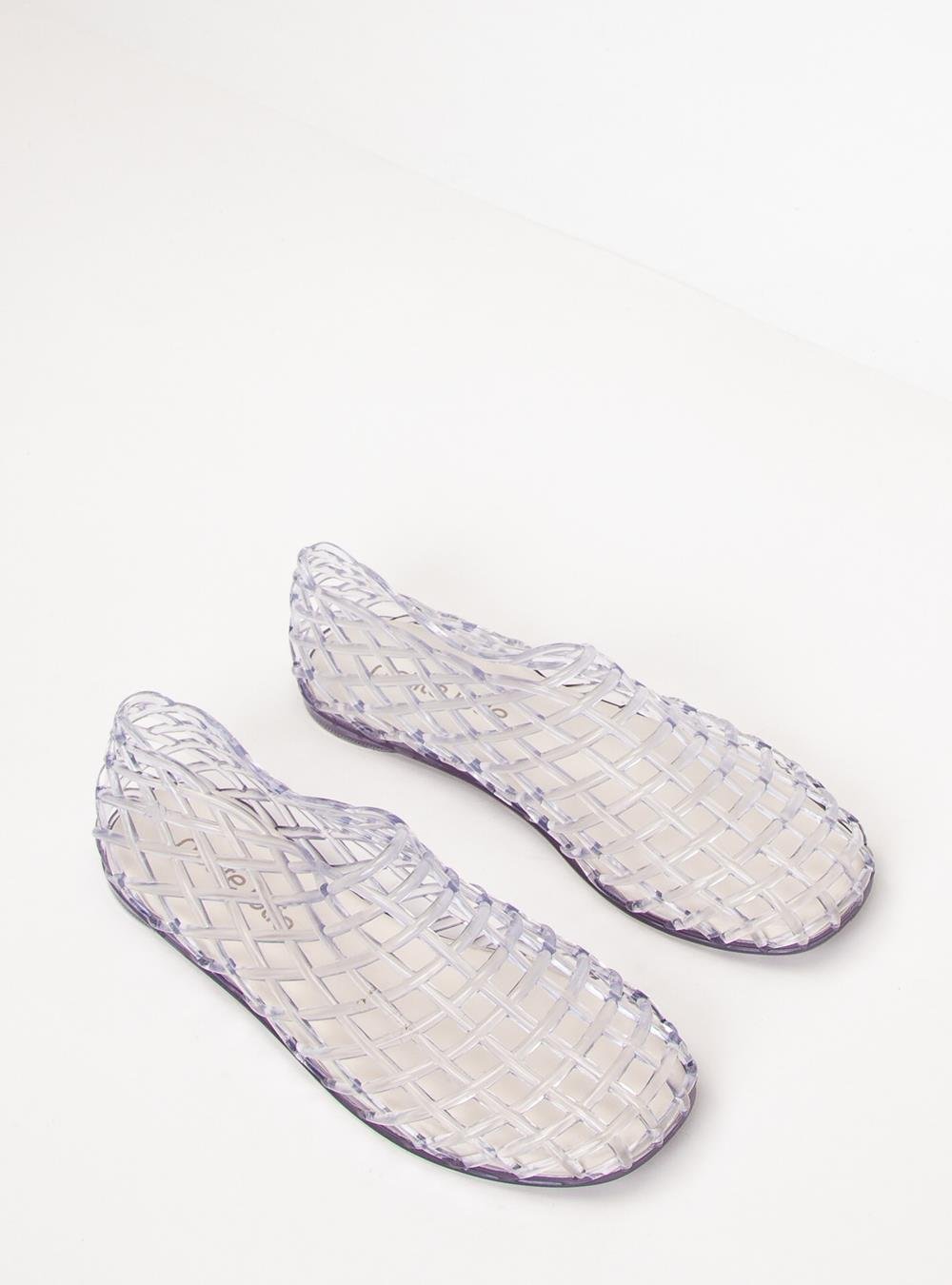 Sapatilha Petite Jolie Mesh Translúcido PJ7760 Branco 3