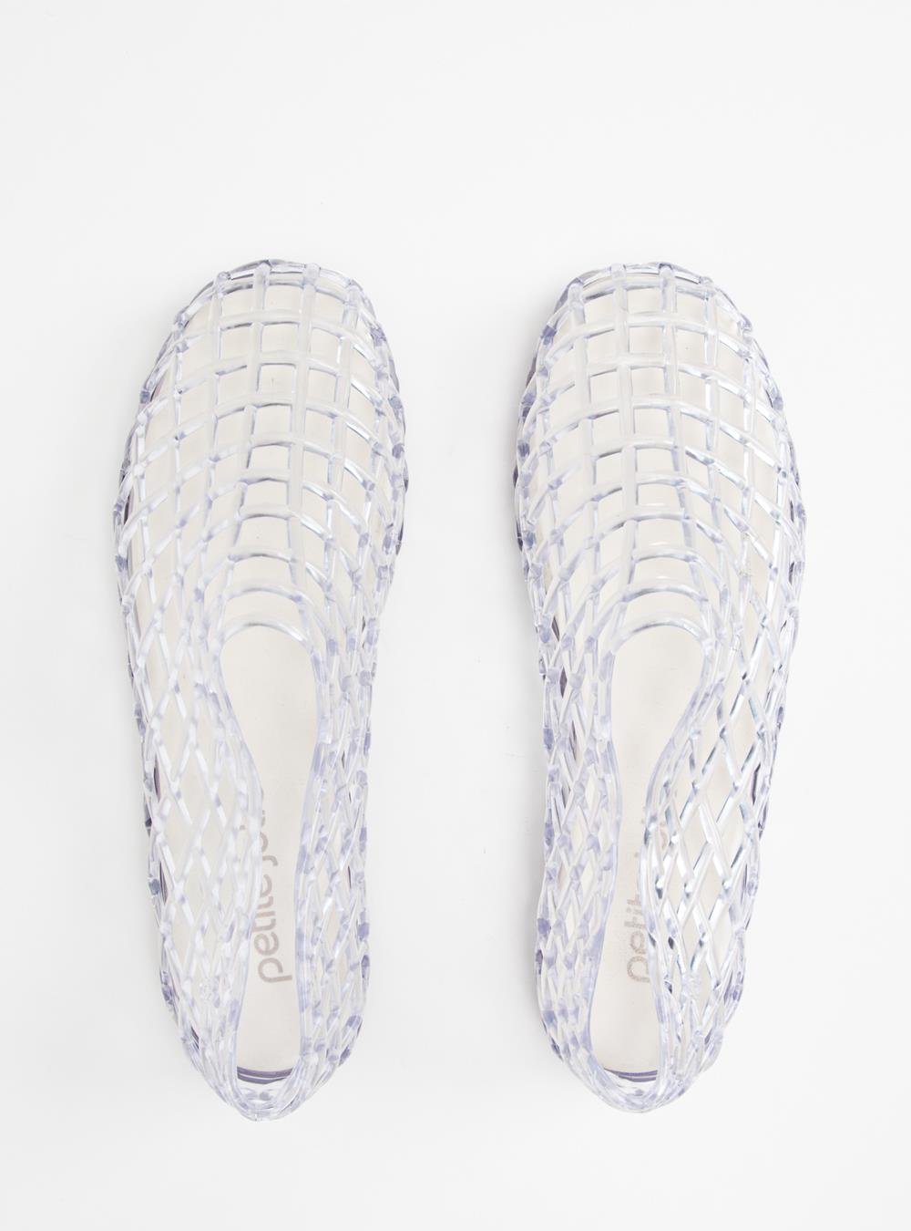 Sapatilha Petite Jolie Mesh Translúcido PJ7760 Branco 4