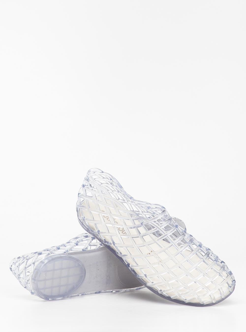 Sapatilha Petite Jolie Mesh Translúcido PJ7760 Branco 5