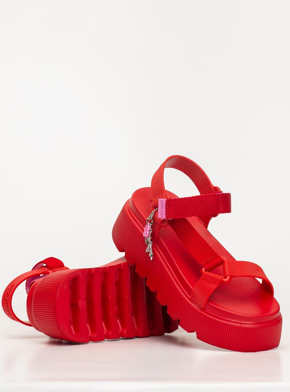 Sandália Petite Jolie Groove Tomate PJ7737 Vermelho 5