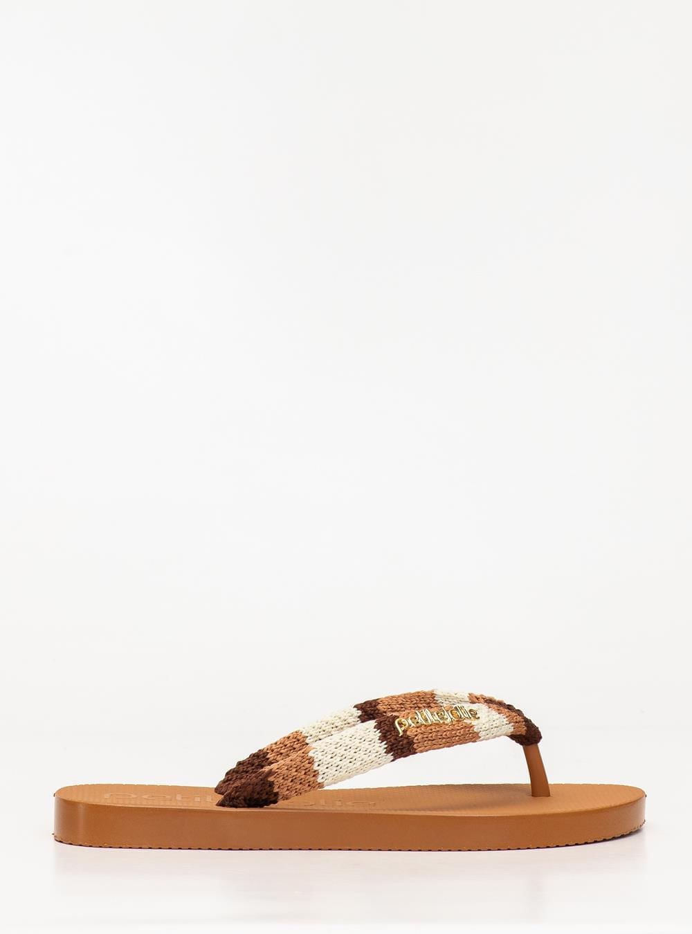 Chinelo Petite Jolie Fresh Crochê Doce De Leite PJ7766