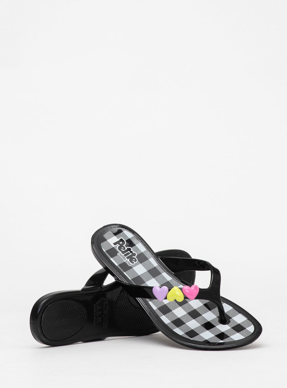 Chinelo Infantil Petite Jolie Lucky In Preto PJ7688IN Preto 4