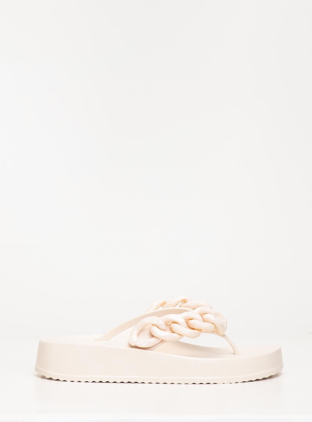 Chinelo Petite Jolie Basic Creme PJ7225