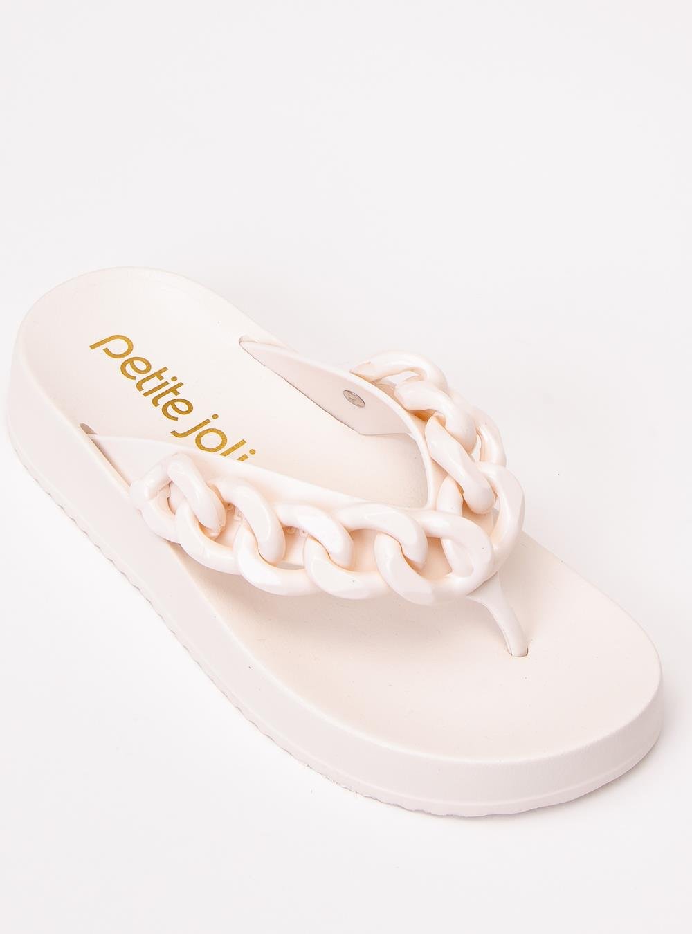 Chinelo Petite Jolie Basic Creme PJ7225 Creme 4