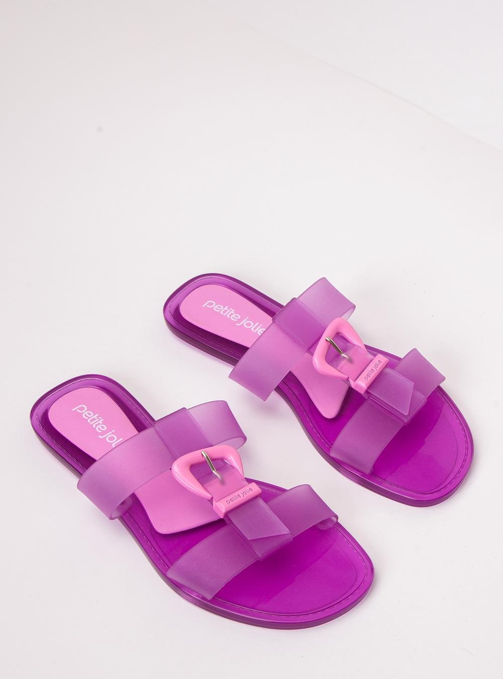 Chinelo Petite Jolie Jimmy Chiclete Translúcido PJ7662 Rosa 2