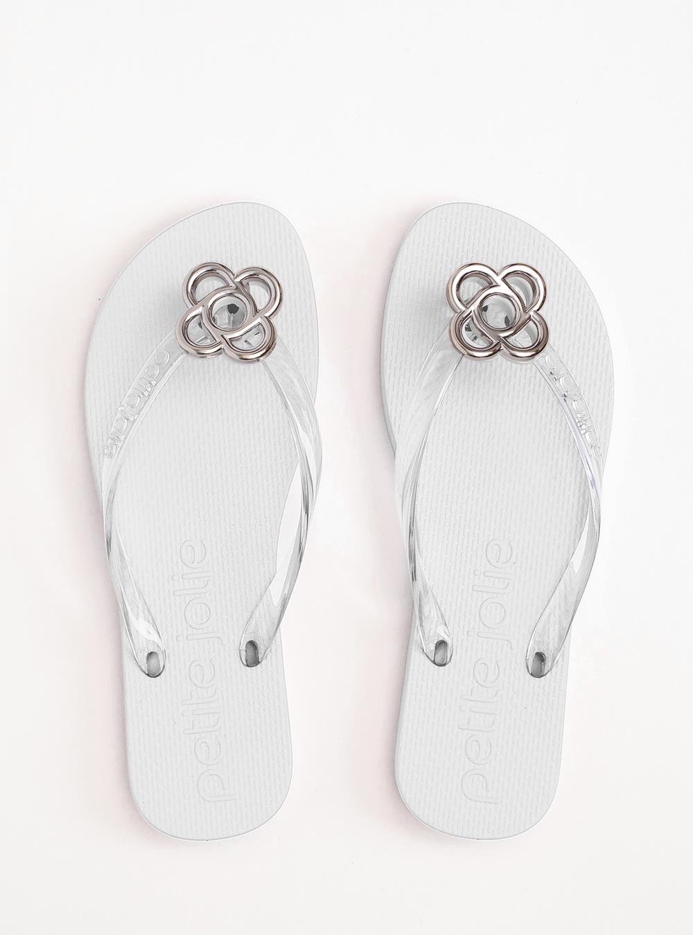 Chinelo Petite Jolie Fresh Translúcido/White PJ6979