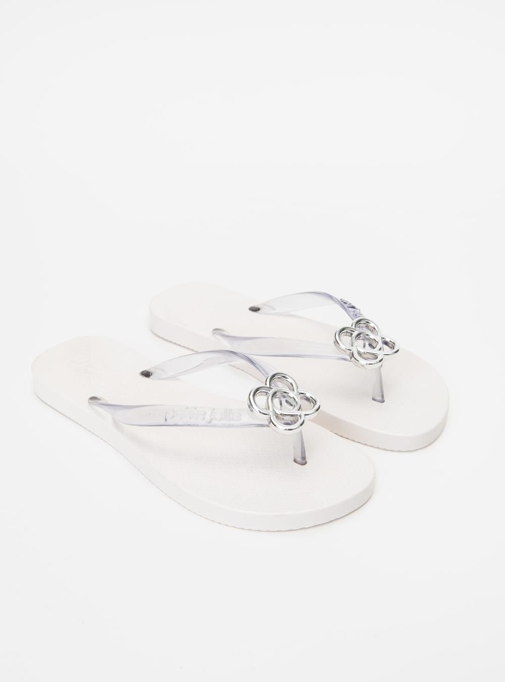 Chinelo Petite Jolie Fresh Translúcido/White PJ6979 Branco 2