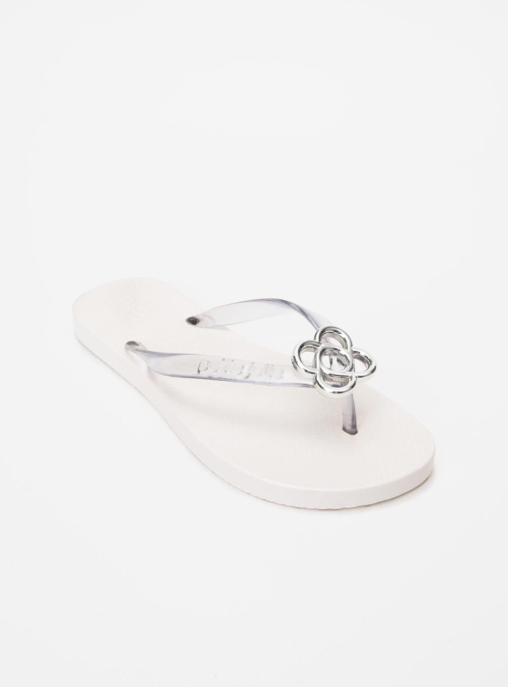 Chinelo Petite Jolie Fresh Translúcido/White PJ6979 Branco 4