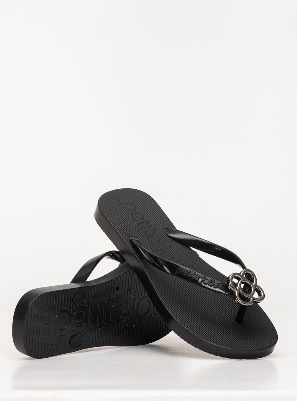 Chinelo Petite Jolie Fresh Preto/Grafite PJ6979 Preto 2