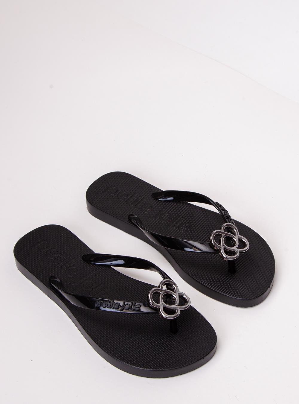 Chinelo Petite Jolie Fresh Preto/Grafite PJ6979 Preto 5