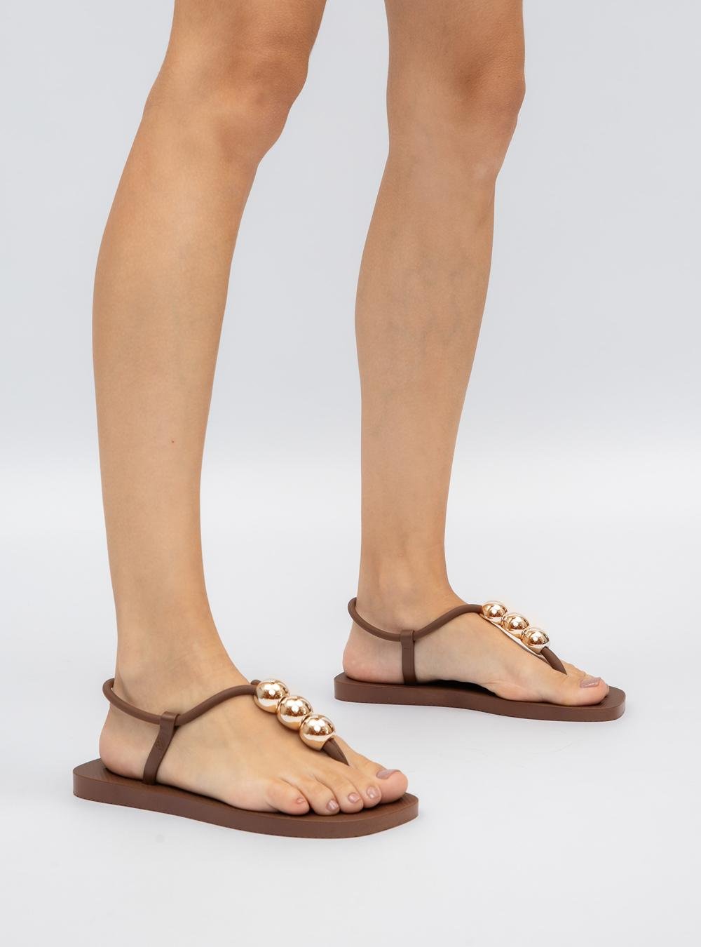 Sandália Petite Jolie Refresh Chocolate/Ouro PJ7665 Marrom 4