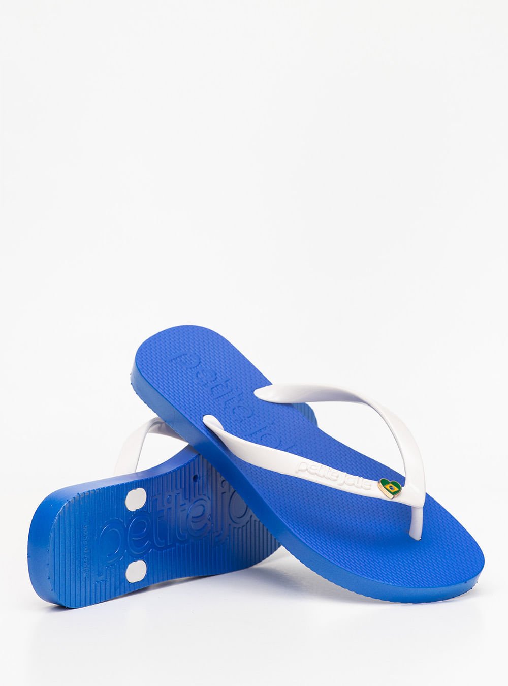 Chinelo Petite Jolie Fresh White/Royal PJ7796 Branco/Azul 2